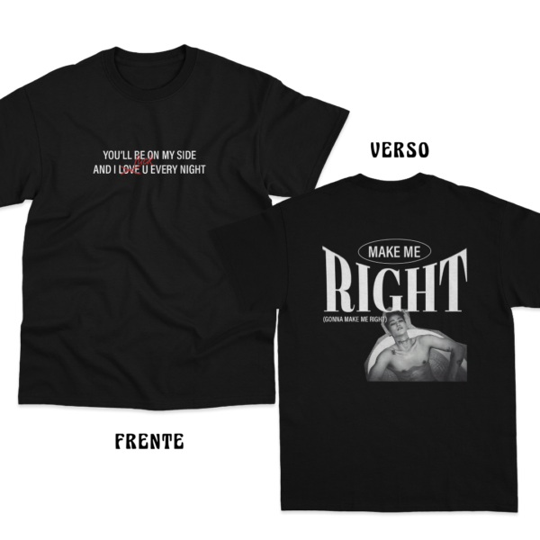 Camiseta Preta Jay B - Make me Right - Imagem 2