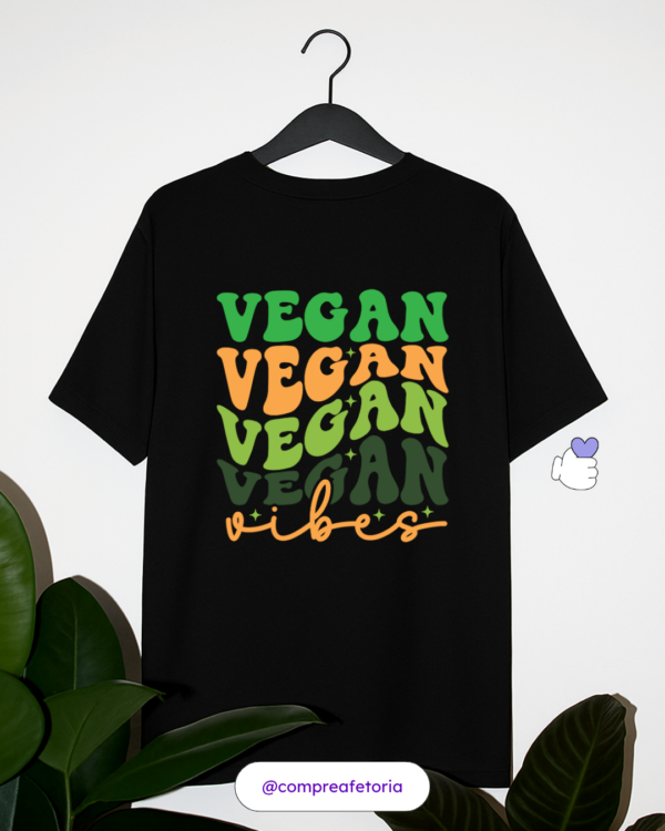Camiseta Preta - Vegan vibes