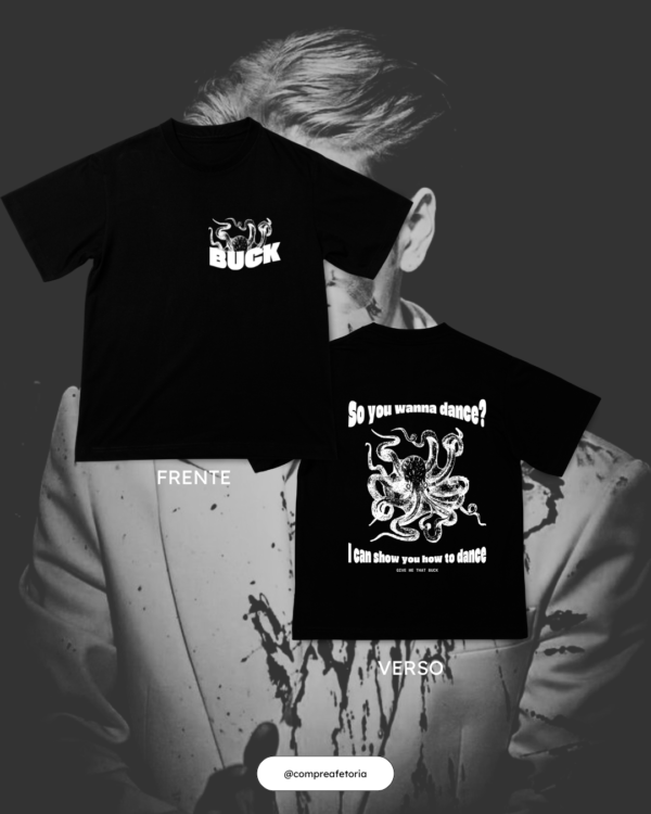 Camiseta Buck Preta - Jackson Wang