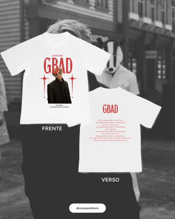 Camiseta GBAD Branca - Jackson Wang