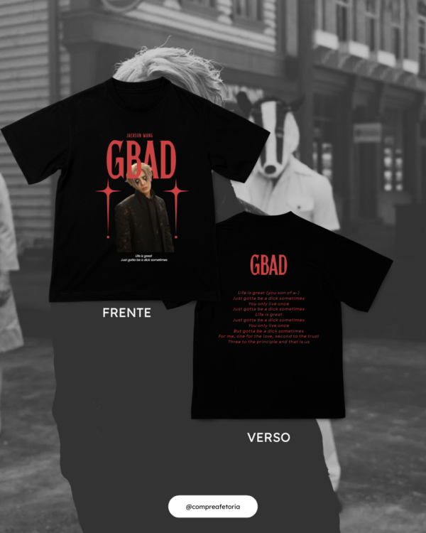 Camiseta GBAD Preta - Jackson Wang