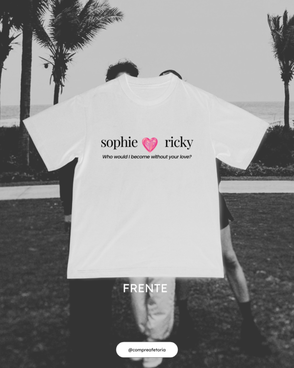 Camiseta Sophie Ricky Branca - Jackson Wang
