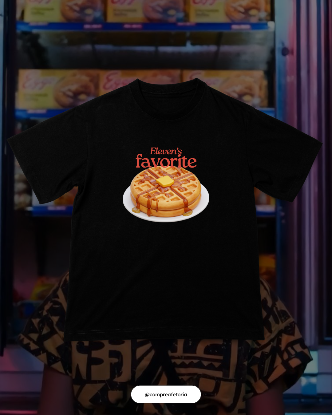 Camiseta Eleven's favorite - Preta