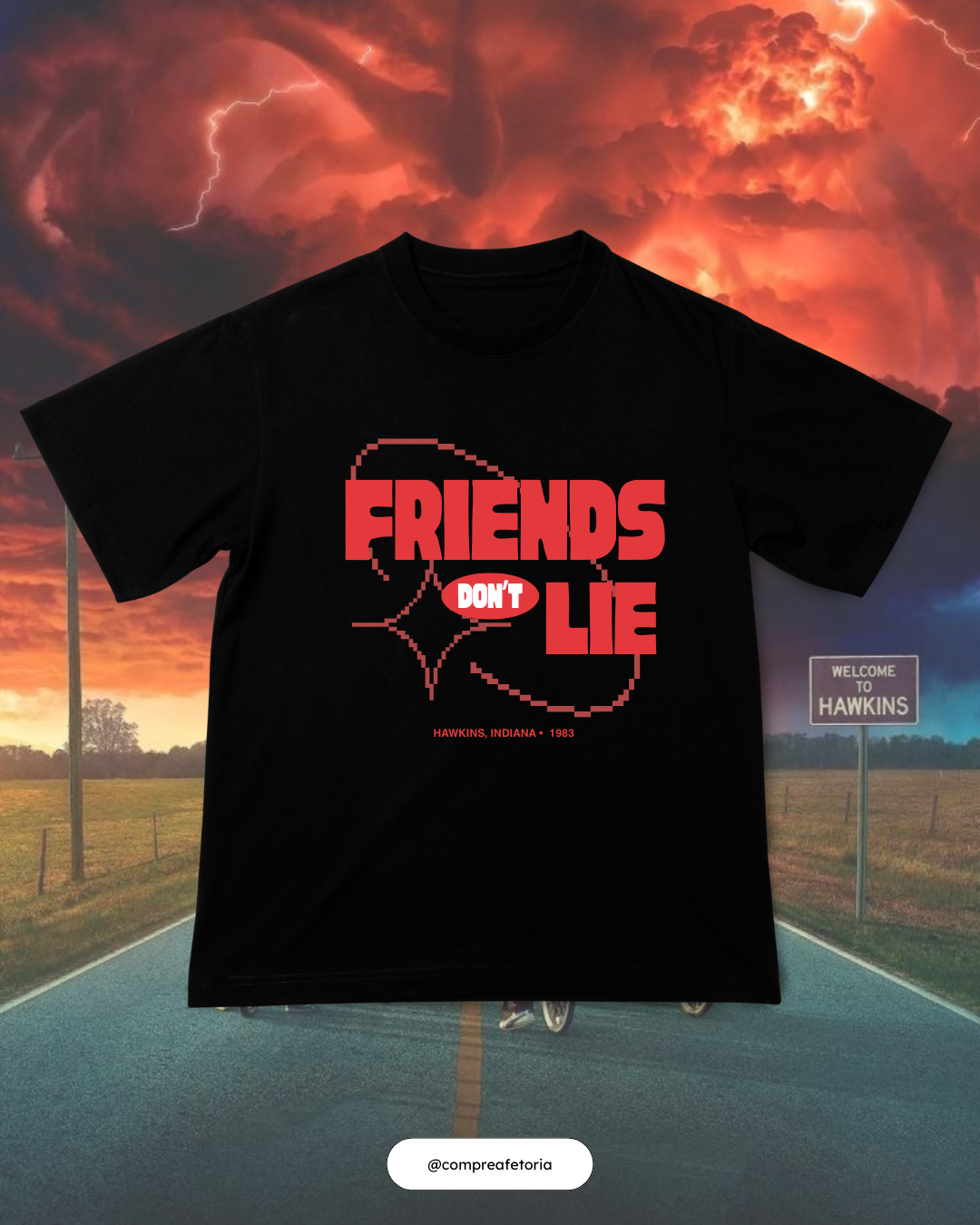 Camiseta Friends don't lie